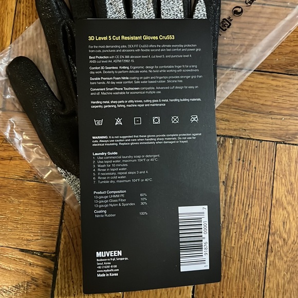 Dex Fit Cut Resistant Gloves - Picture 3 of 3